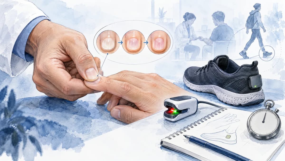 Capillary refill time: normal values, how to test it, and a shoe that measures it