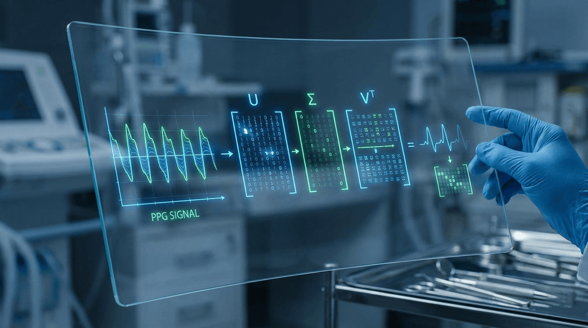 Singular Value Decomposition (SVD) for PPG Signal Processing