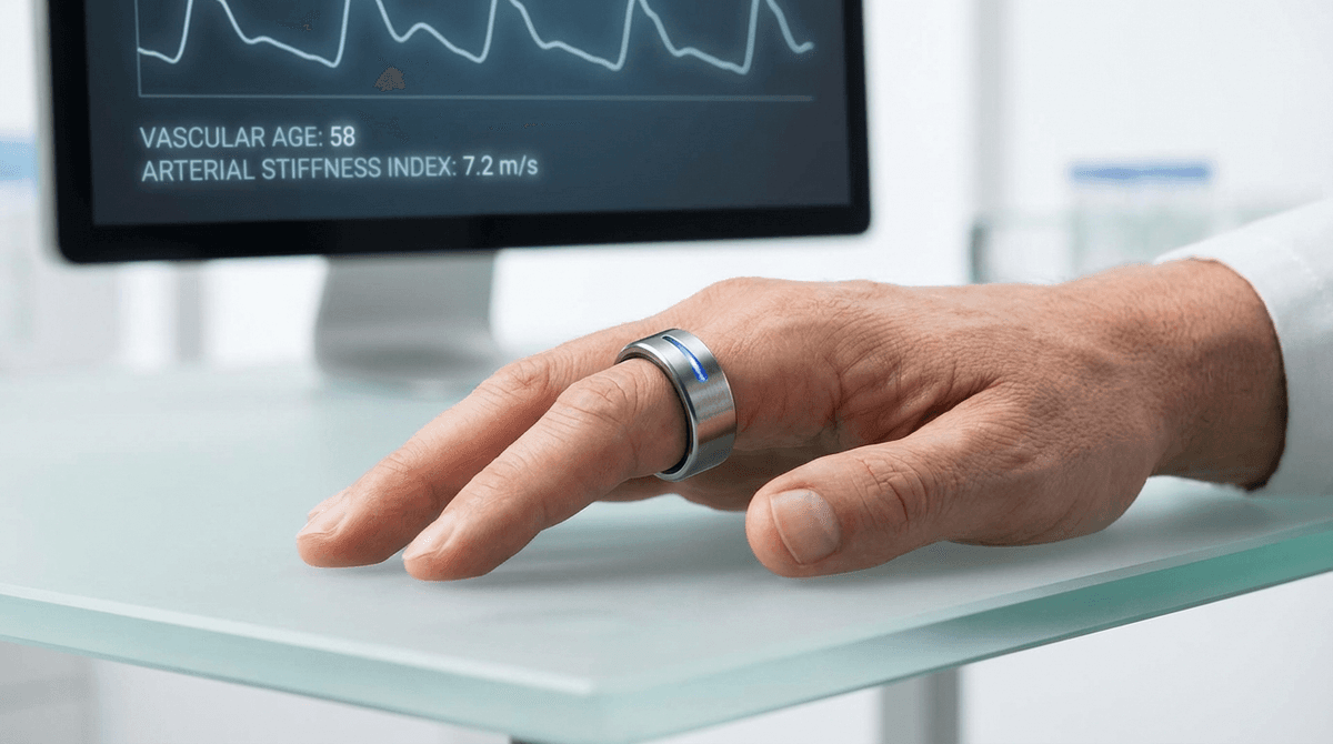 PPG Vascular Age Assessment: Arterial Stiffness Measurement from Pulse Wave Analysis