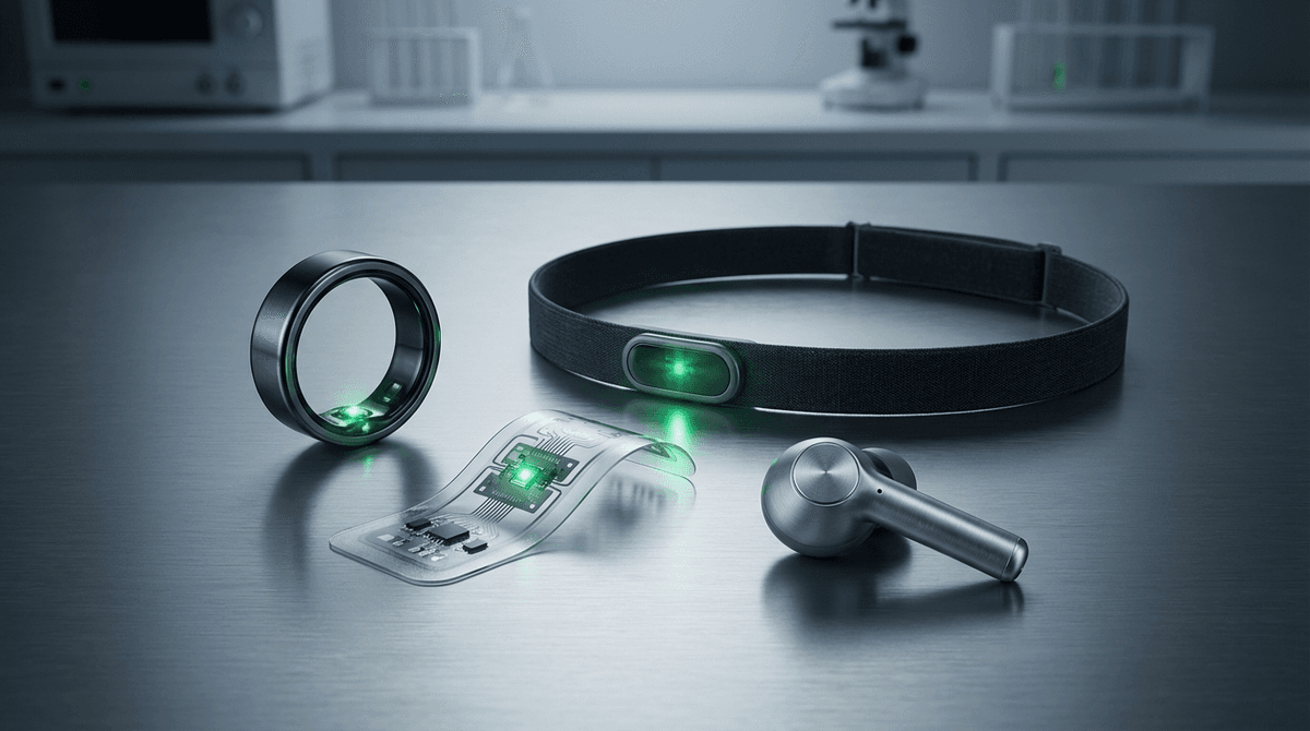 PPG Wearable Form Factors: Ring, Patch, Earbud, and Headband Sensor Design