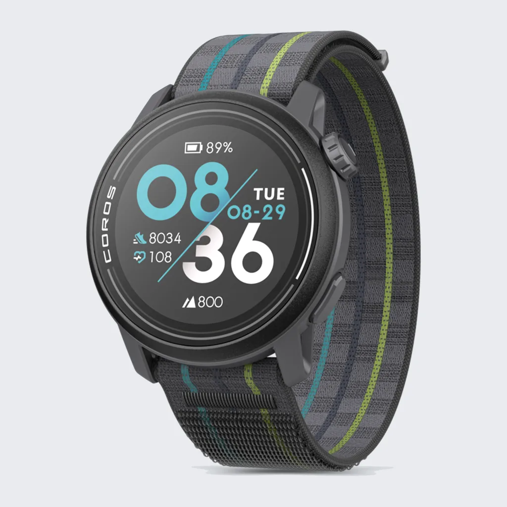 Photograph of a COROS PACE 3 with a nylon band.