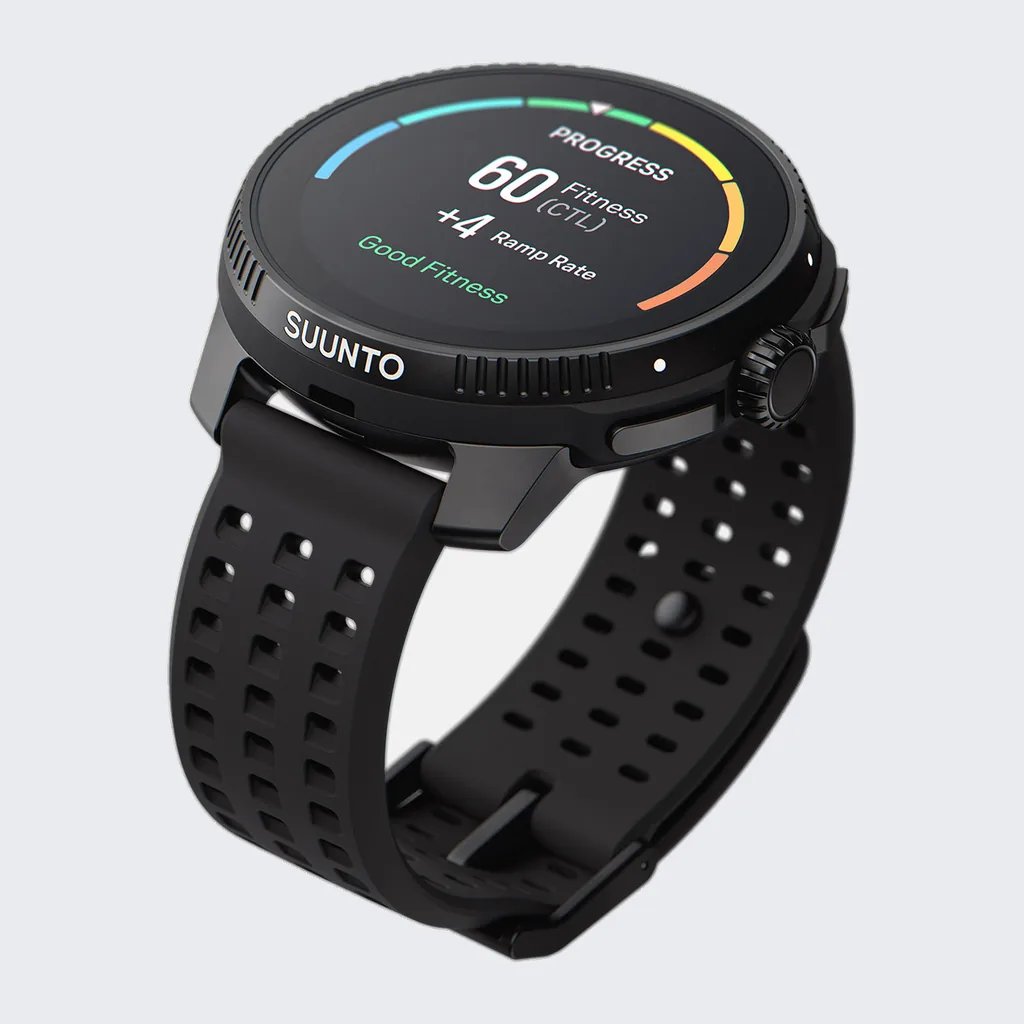 Photograph of a Suunto Race in all black.