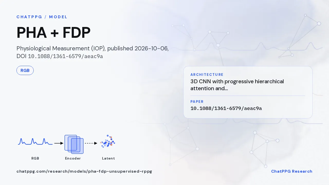 PHA + FDP: ChatPPG research summary card